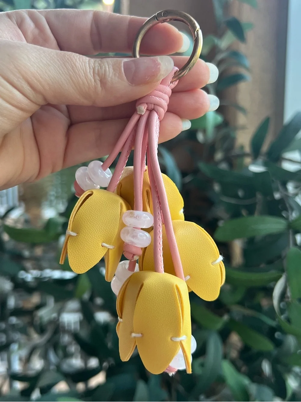 Tulip Bag Charm - Premium Vegan Leather